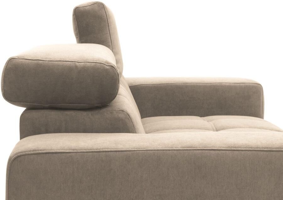 DOMO collection 2-zitsbank Trento met sledevoet of enkele voet keuze met hoofdeinde verstelbaar en in twee maten verkrijgbaar - Foto 5