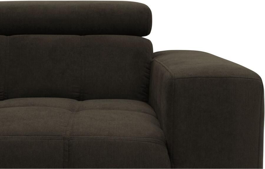 DOMO collection 2-zitsbank Trento met sledevoet of enkele voet keuze met hoofdeinde verstelbaar en in twee maten verkrijgbaar - Foto 3