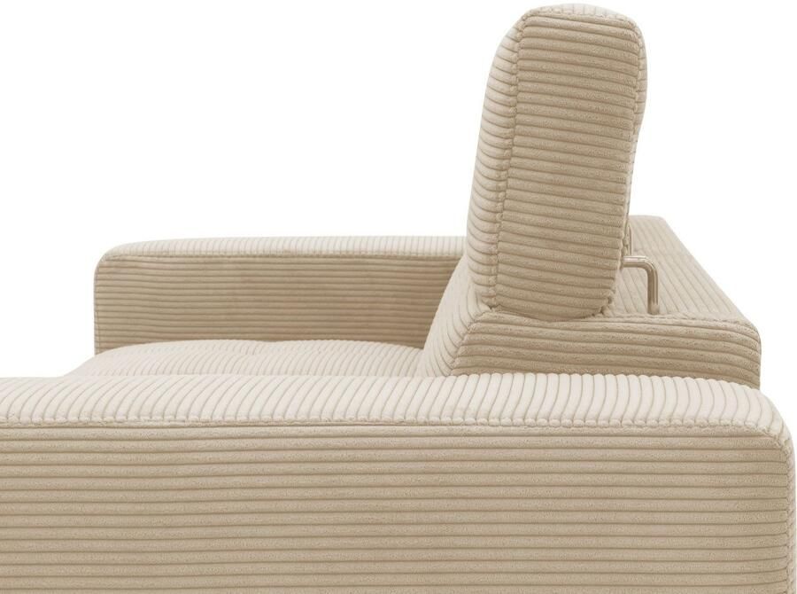 DOMO collection 2-zitsbank Trento met sledevoet of enkele voet keuze met hoofdeinde verstelbaar en in twee maten verkrijgbaar - Foto 6