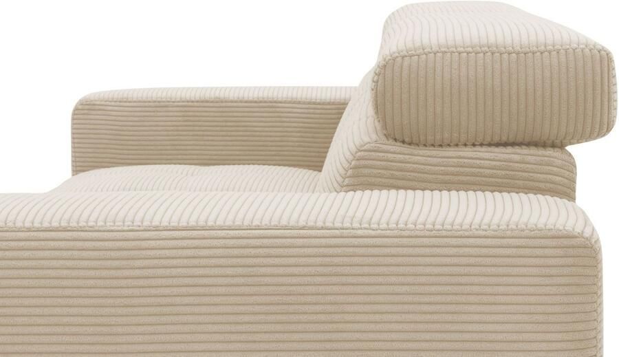 DOMO collection 2-zitsbank Trento met sledevoet of enkele voet keuze met hoofdeinde verstelbaar en in twee maten verkrijgbaar - Foto 9