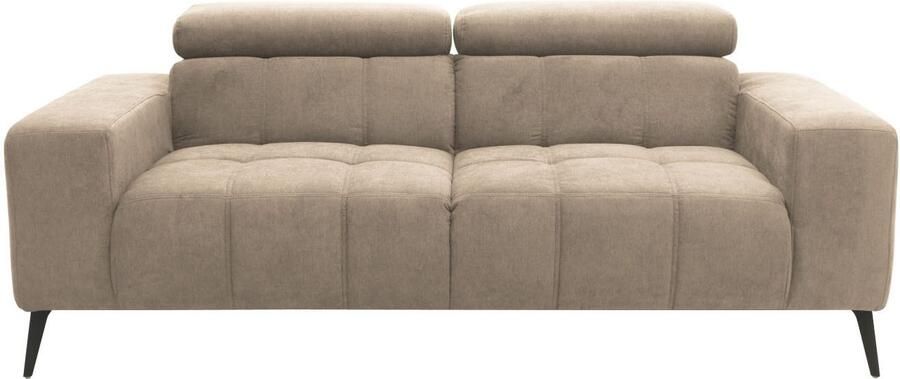 DOMO collection 2-zitsbank Trento met sledevoet of enkele voet keuze met hoofdeinde verstelbaar en in twee maten verkrijgbaar - Foto 11