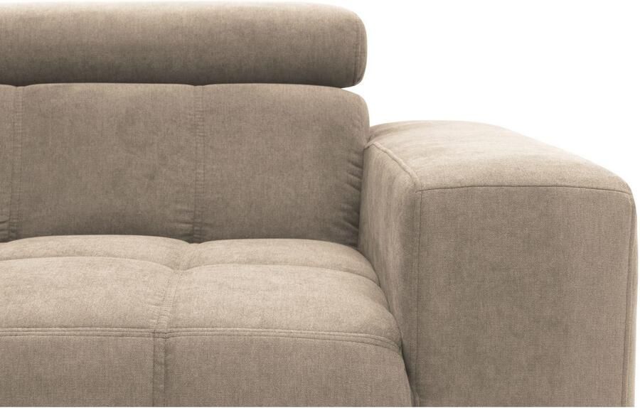 DOMO collection 2-zitsbank Trento met sledevoet of enkele voet keuze met hoofdeinde verstelbaar en in twee maten verkrijgbaar - Foto 7