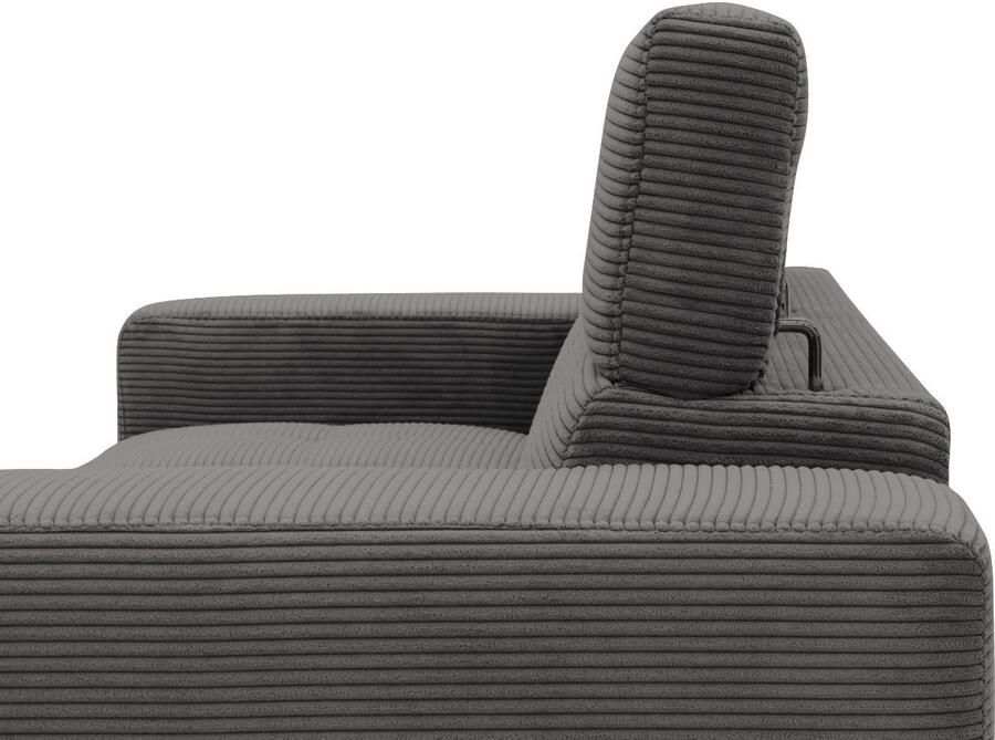 DOMO collection 2-zitsbank Trento met sledevoet of enkele voet keuze met hoofdeinde verstelbaar en in twee maten verkrijgbaar - Foto 3