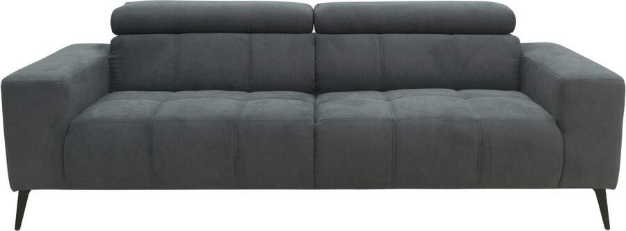 DOMO collection 2-zitsbank Trento met sledevoet of enkele voet keuze met hoofdeinde verstelbaar en in twee maten verkrijgbaar - Foto 5