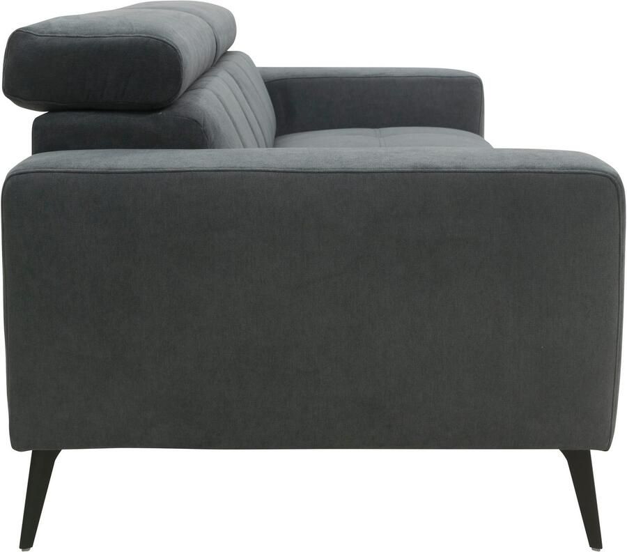 DOMO collection 2-zitsbank Trento met sledevoet of enkele voet keuze met hoofdeinde verstelbaar en in twee maten verkrijgbaar - Foto 2