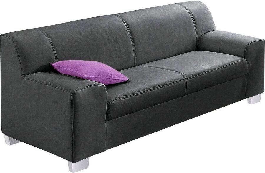 DOMO collection 3-zitsbank Amando in veel bekledingsvarianten ook in leer - Foto 3