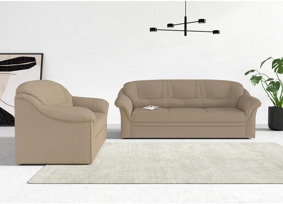 DOMO collection 3-zitsbank Montana voor kleine ruimtes breedte 184cm comfortabel en tijdloos - Foto 2
