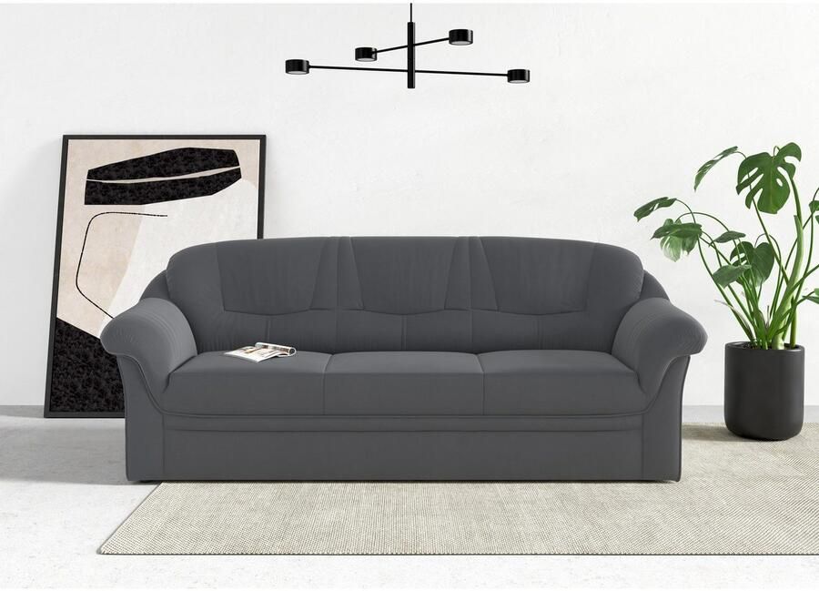 DOMO collection 3-zitsbank Montana voor kleine ruimtes breedte 184cm comfortabel en tijdloos - Foto 3