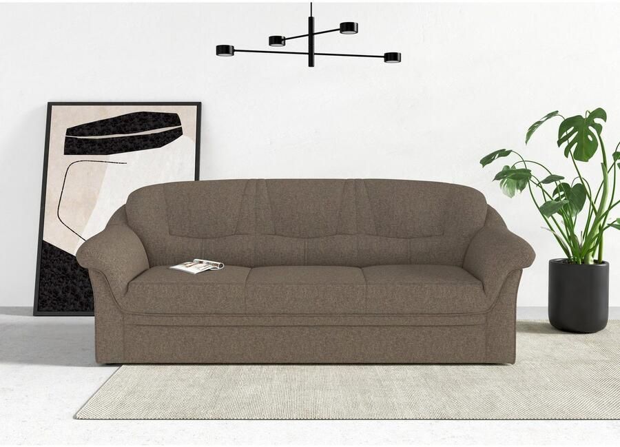 DOMO collection 3-zitsbank Montana voor kleine ruimtes breedte 184cm comfortabel en tijdloos - Foto 3