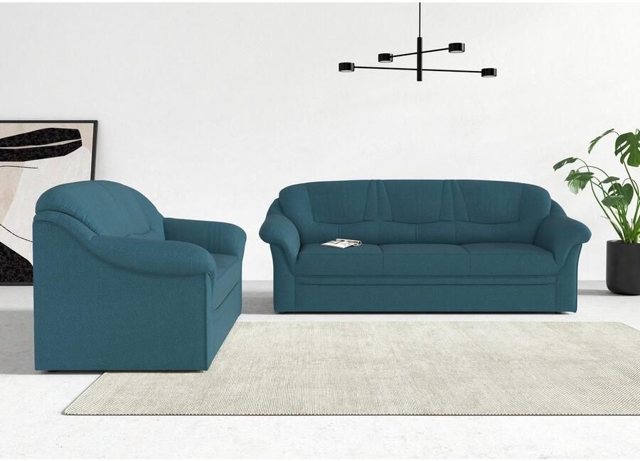 DOMO collection 3-zitsbank Montana voor kleine ruimtes breedte 184cm comfortabel en tijdloos - Foto 3
