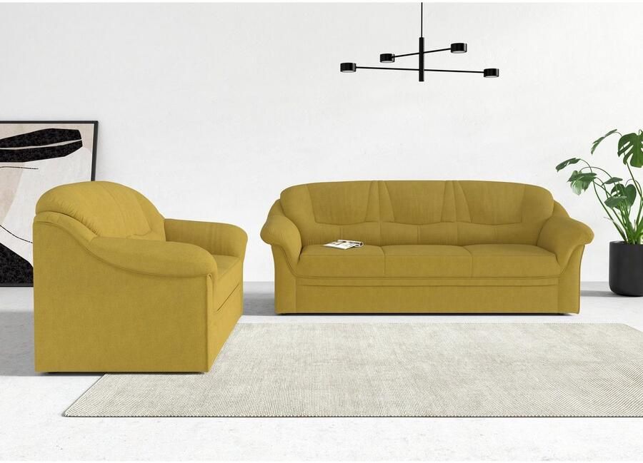DOMO collection 2-zitsbank Montana voor kleine ruimtes breedte 146cm comfortabel en tijdloos