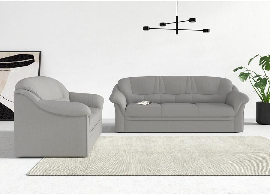 DOMO collection 3-zitsbank Montana voor kleine ruimtes breedte 184cm comfortabel en tijdloos
