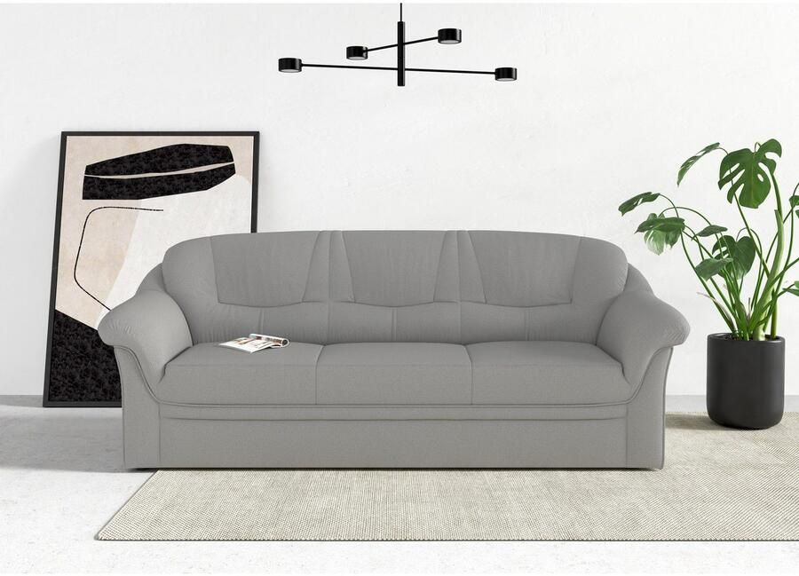 DOMO collection 3-zitsbank Montana voor kleine ruimtes breedte 184cm comfortabel en tijdloos - Foto 3