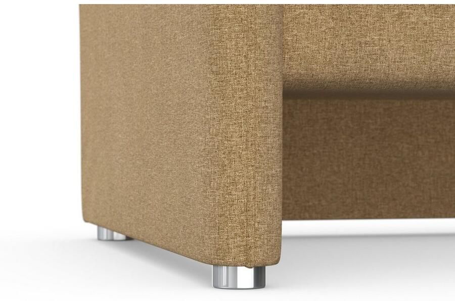 DOMO collection 3-zitsbank Pina smalle armleuningen met bonellvering compact & elegant Hoge zitcomfort luxe microvezel leerlook grijs breedte 219 cm - Foto 3