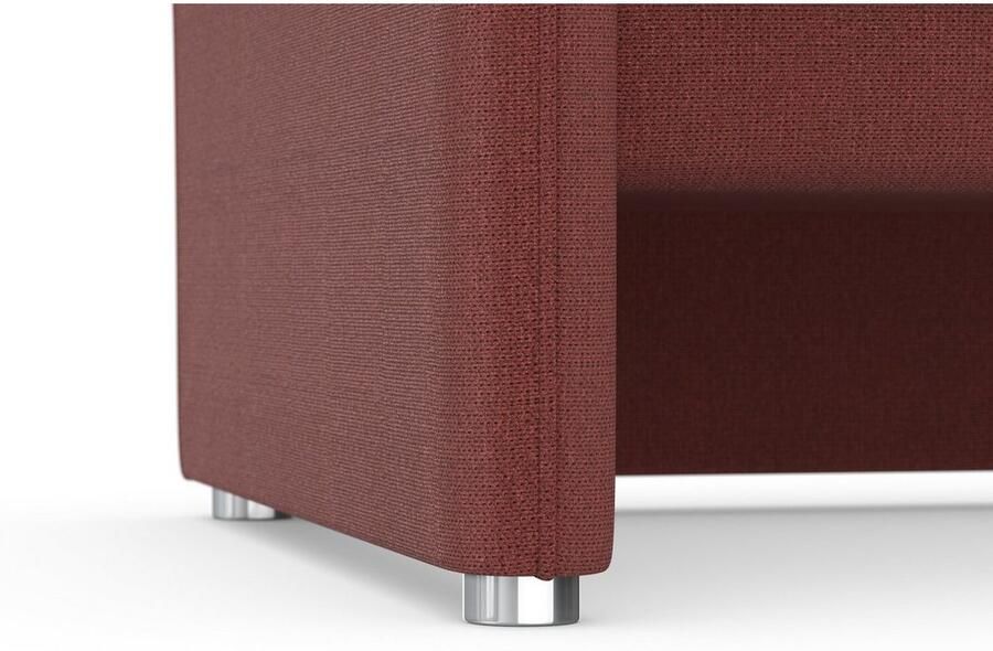 DOMO collection 3-zitsbank Pina smalle armleuningen met bonellvering compact & elegant Hoge zitcomfort luxe microvezel leerlook grijs breedte 219 cm - Foto 3