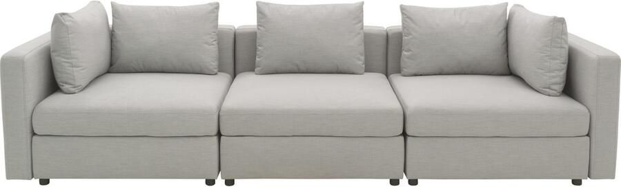 DOMO collection 3-zitsbank Solskin individueel uitbreidbaar combineerbaar met losse kussens. rug- en zijpanelen als steeksysteem. - Foto 2