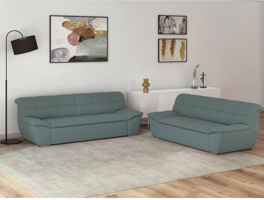 DOMO collection 3-zitsbank Splash moderne stiksels in de zitting en rug comfortabel - Foto 2