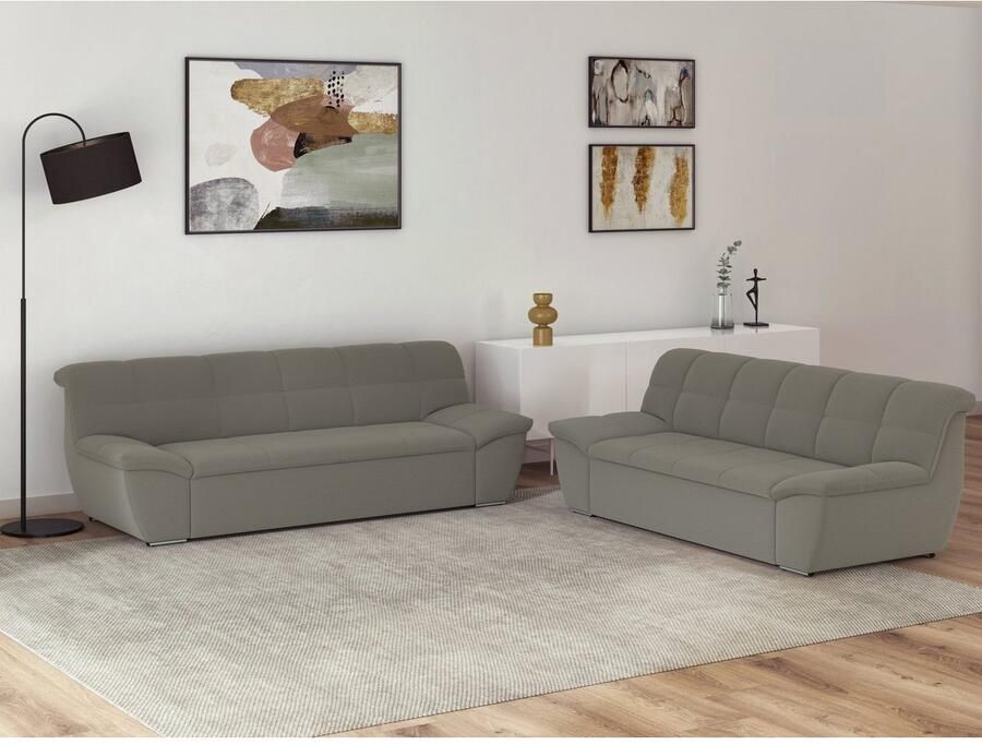 DOMO collection 3-zitsbank Splash moderne stiksels in de zitting en rug comfortabel - Foto 2