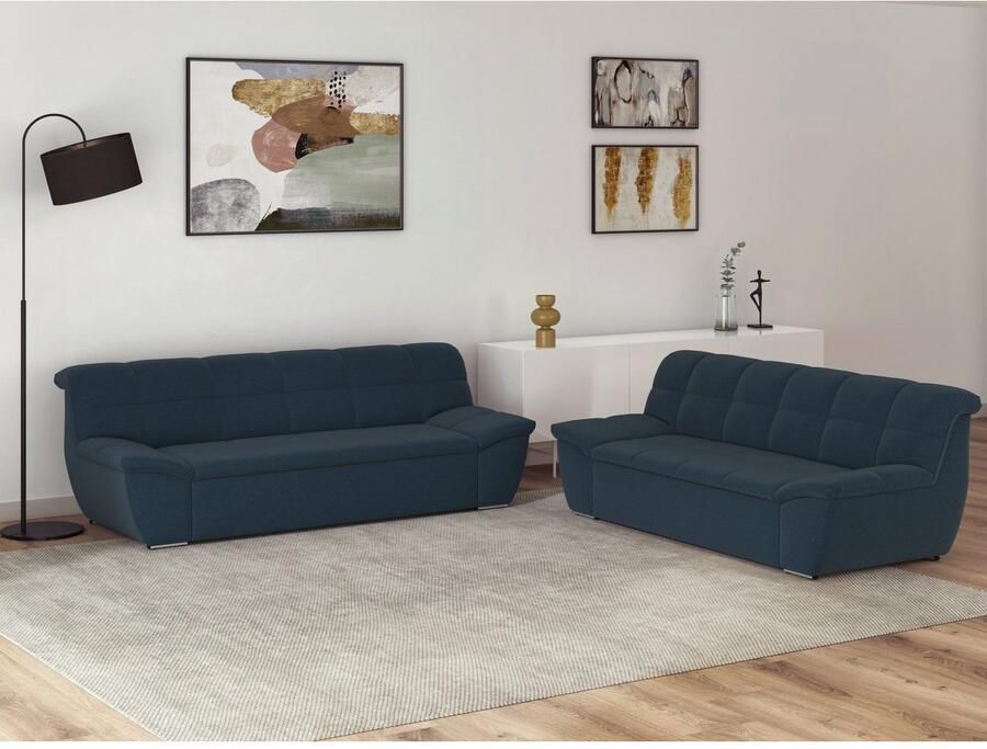 DOMO collection 3-zitsbank Splash moderne stiksels in de zitting en rug comfortabel - Foto 2