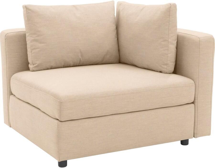 DOMO collection Bank-hoekelement Solskin individueel uitbreidbaar combineerbaar met losse kussens. rug- en zijpanelen als steeksysteem. - Foto 3