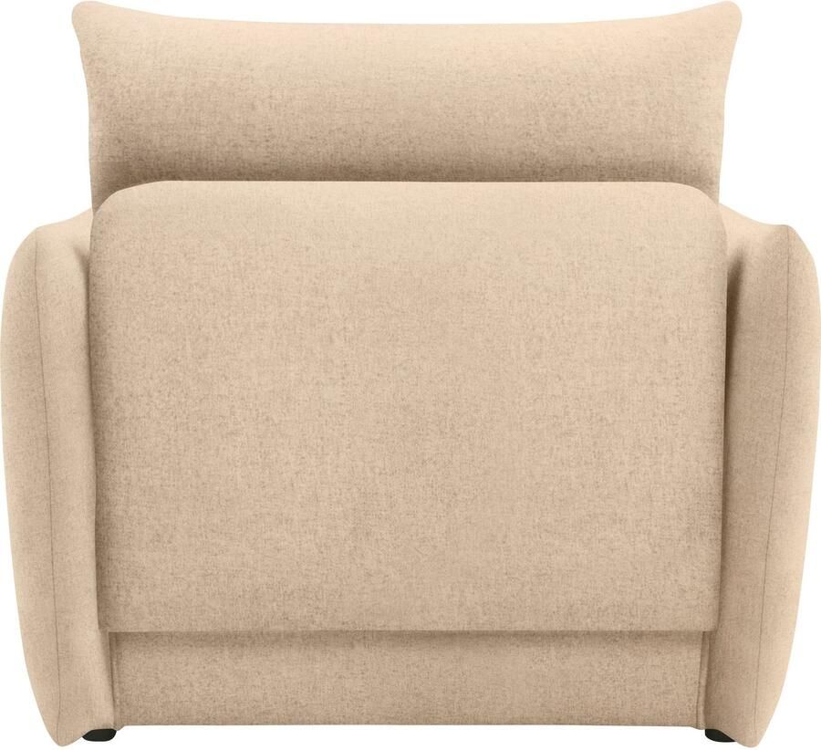 DOMO collection Fauteuil 700023 veelzijdig als lounge stoel relaxligstoel en logeerbed Slaapfunctie bonellvering stabiele ligoppervlak ca. 70 x 195 cm - Foto 4