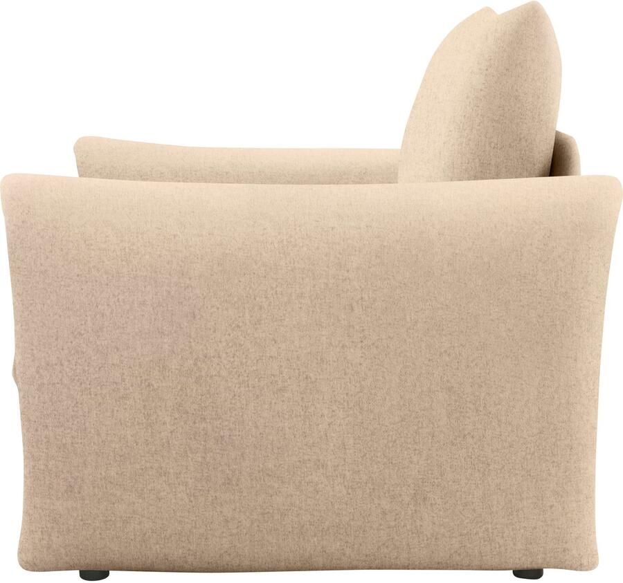 DOMO collection Fauteuil 700023 veelzijdig als lounge stoel relaxligstoel en logeerbed Slaapfunctie bonellvering stabiele ligoppervlak ca. 70 x 195 cm - Foto 3