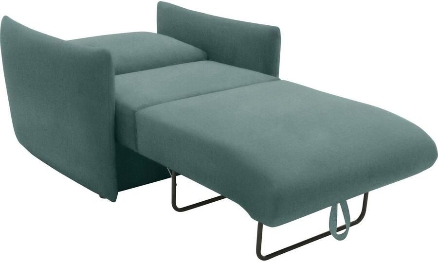 DOMO collection Fauteuil 700023 veelzijdig als lounge stoel relaxligstoel en logeerbed Slaapfunctie bonellvering stabiele ligoppervlak ca. 70 x 195 cm - Foto 5
