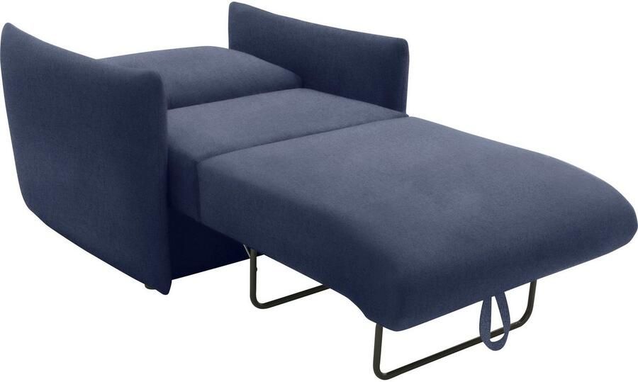 DOMO collection Fauteuil 700023 veelzijdig als lounge stoel relaxligstoel en logeerbed Slaapfunctie bonellvering stabiele ligoppervlak ca. 70 x 195 cm - Foto 5