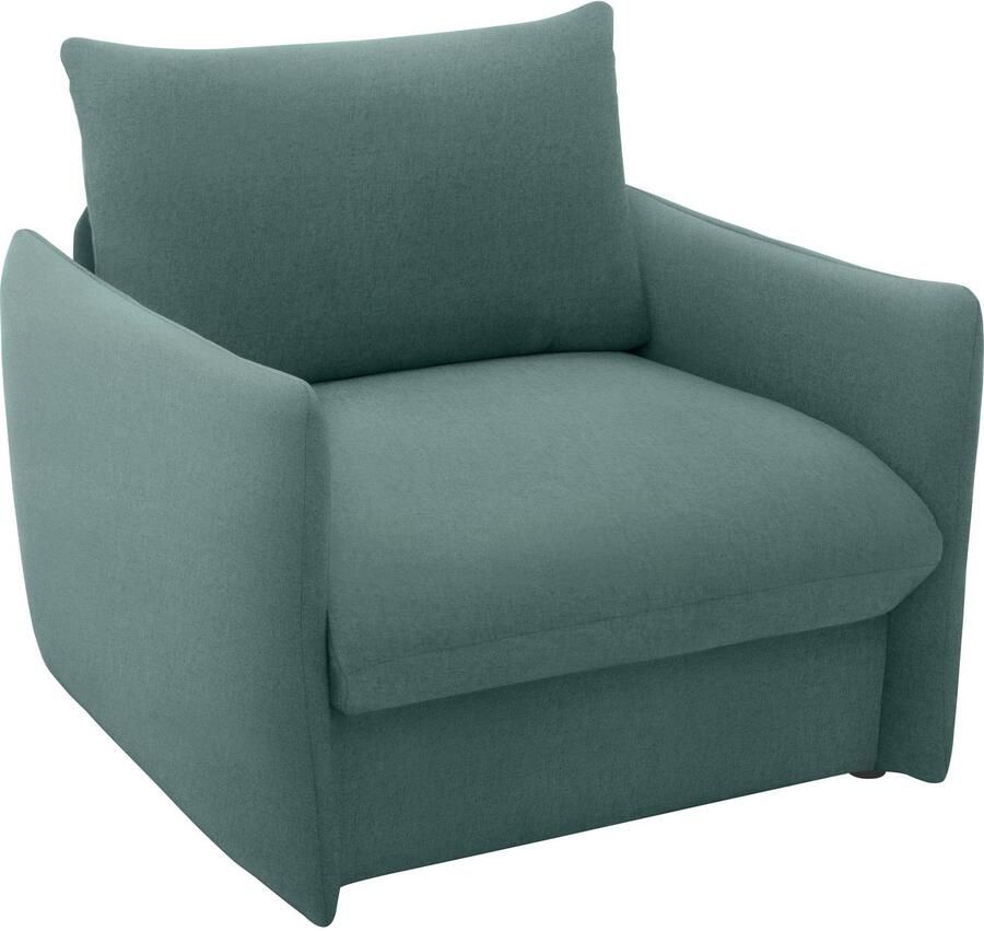 DOMO collection Fauteuil 700023 veelzijdig als lounge stoel relaxligstoel en logeerbed Slaapfunctie bonellvering stabiele ligoppervlak ca. 70 x 195 cm - Foto 2