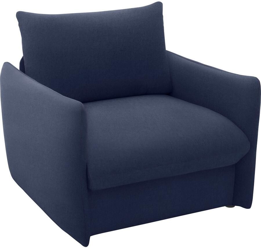DOMO collection Fauteuil 700023 veelzijdig als lounge stoel relaxligstoel en logeerbed Slaapfunctie bonellvering stabiele ligoppervlak ca. 70 x 195 cm - Foto 2