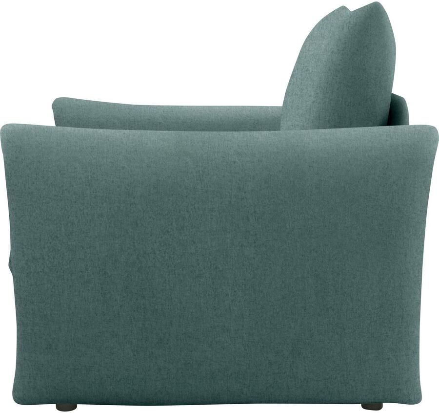 DOMO collection Fauteuil 700023 veelzijdig als lounge stoel relaxligstoel en logeerbed Slaapfunctie bonellvering stabiele ligoppervlak ca. 70 x 195 cm - Foto 3