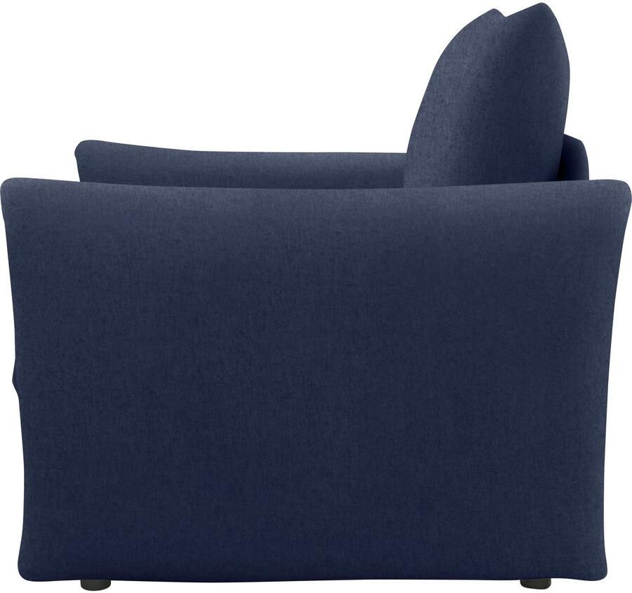 DOMO collection Fauteuil 700023 veelzijdig als lounge stoel relaxligstoel en logeerbed Slaapfunctie bonellvering stabiele ligoppervlak ca. 70 x 195 cm - Foto 3