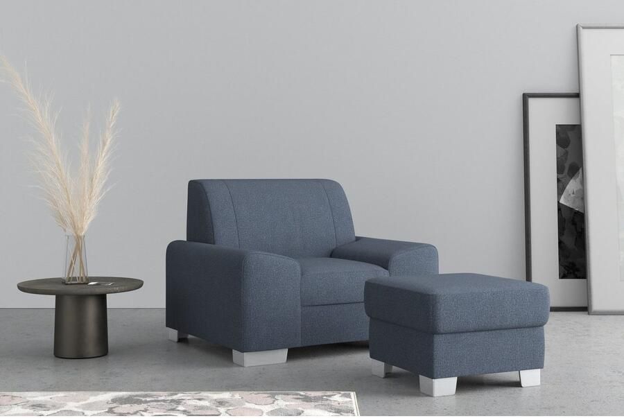 DOMO collection Fauteuil Anzio optioneel met veerkern