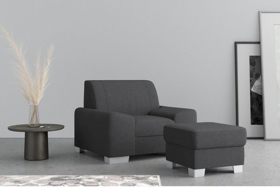 DOMO collection Fauteuil Anzio optioneel met veerkern