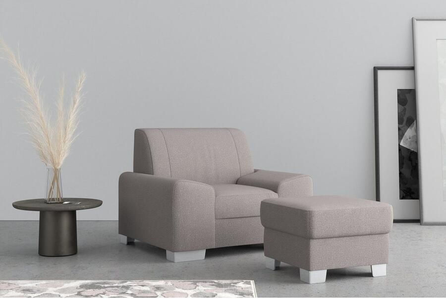 DOMO collection Fauteuil Anzio optioneel met veerkern