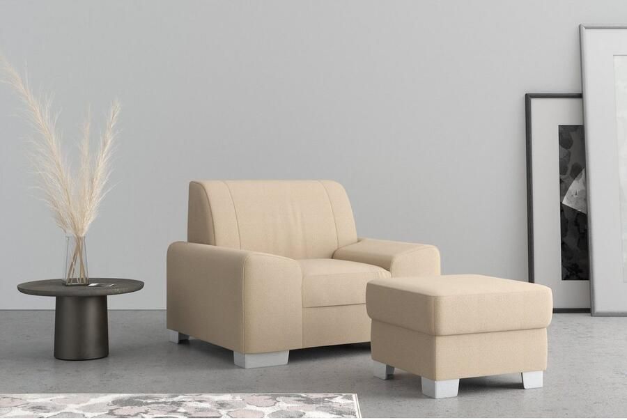 DOMO collection Fauteuil Anzio optioneel met veerkern