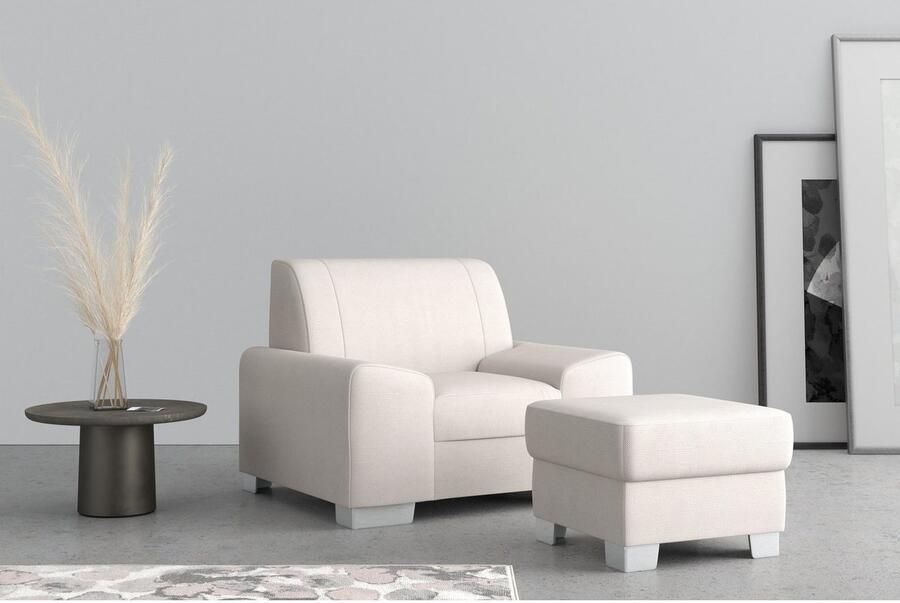 DOMO collection Fauteuil Anzio optioneel met veerkern