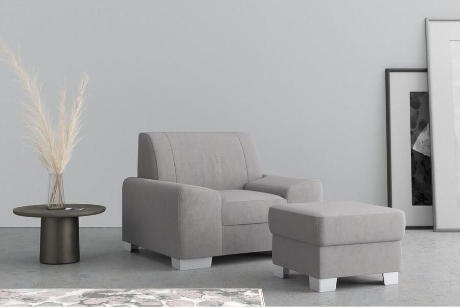 DOMO collection Fauteuil Anzio optioneel met veerkern