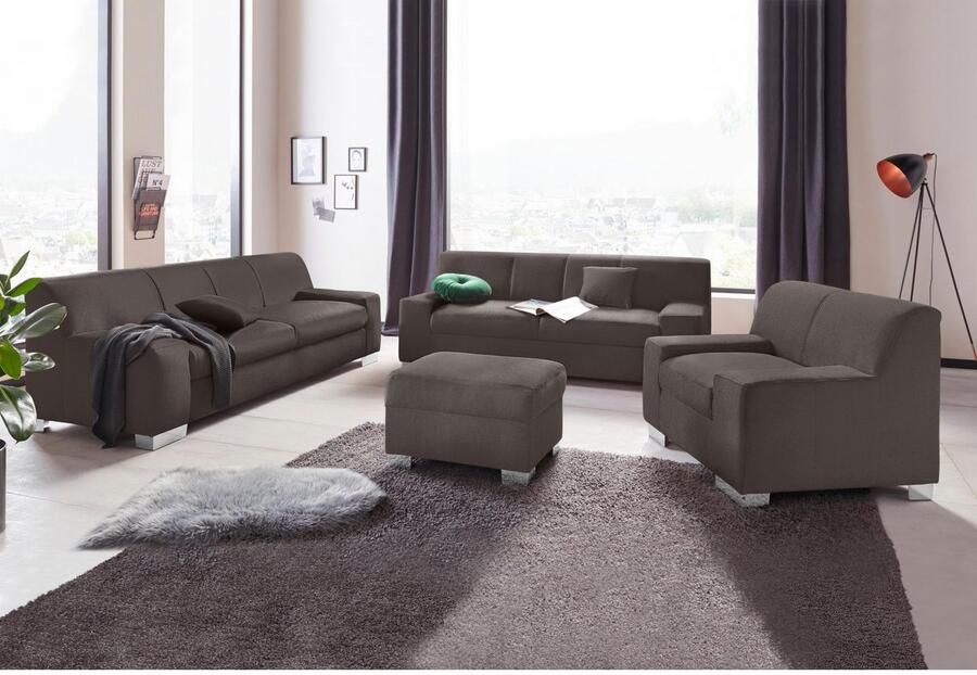 DOMO collection 2-zitsbank Bero elegant en tijdloos platte armleuningen - Foto 2