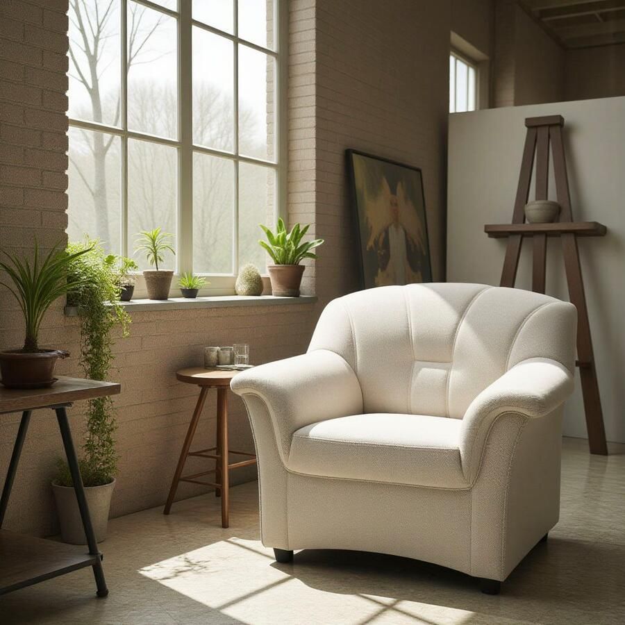 DOMO collection Fauteuil Flores naar keuze met binnenvering (niet bij microvezel primabelle -structuur) - Foto 2