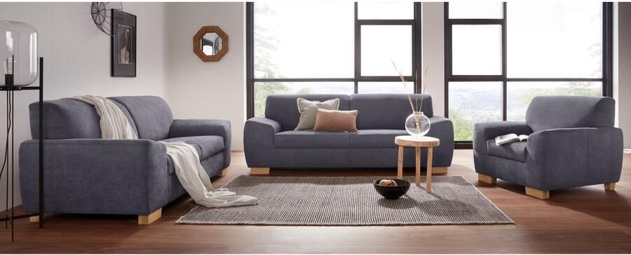 DOMO collection 2-zitsbank Incanto kubistisch en tijdloos comfortabel platte armleuningen - Foto 6