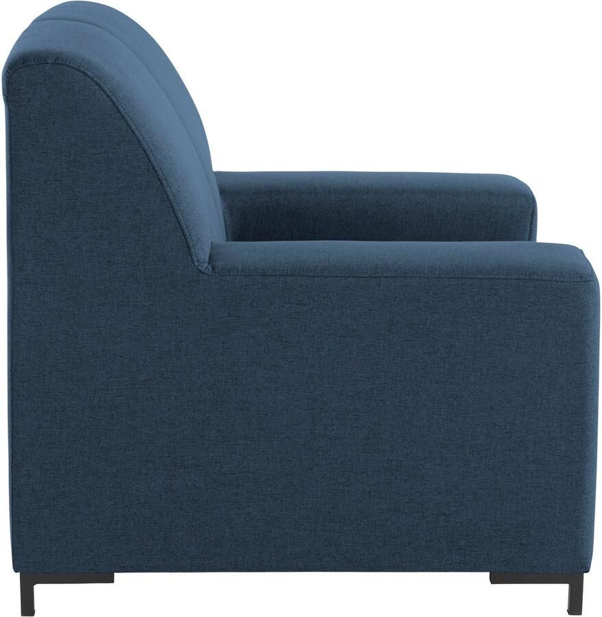 DOMO collection Fauteuil Ledas kubisch en comfortabel platte armleuningen elegante voet - Foto 2