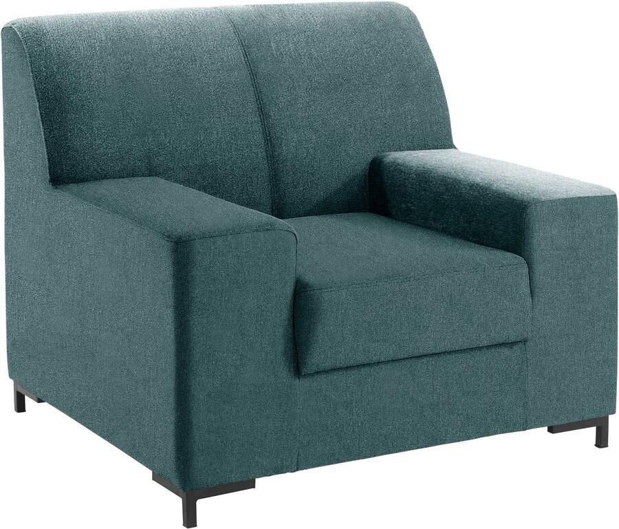 DOMO collection Fauteuil Ledas kubisch en comfortabel platte armleuningen elegante voet - Foto 5