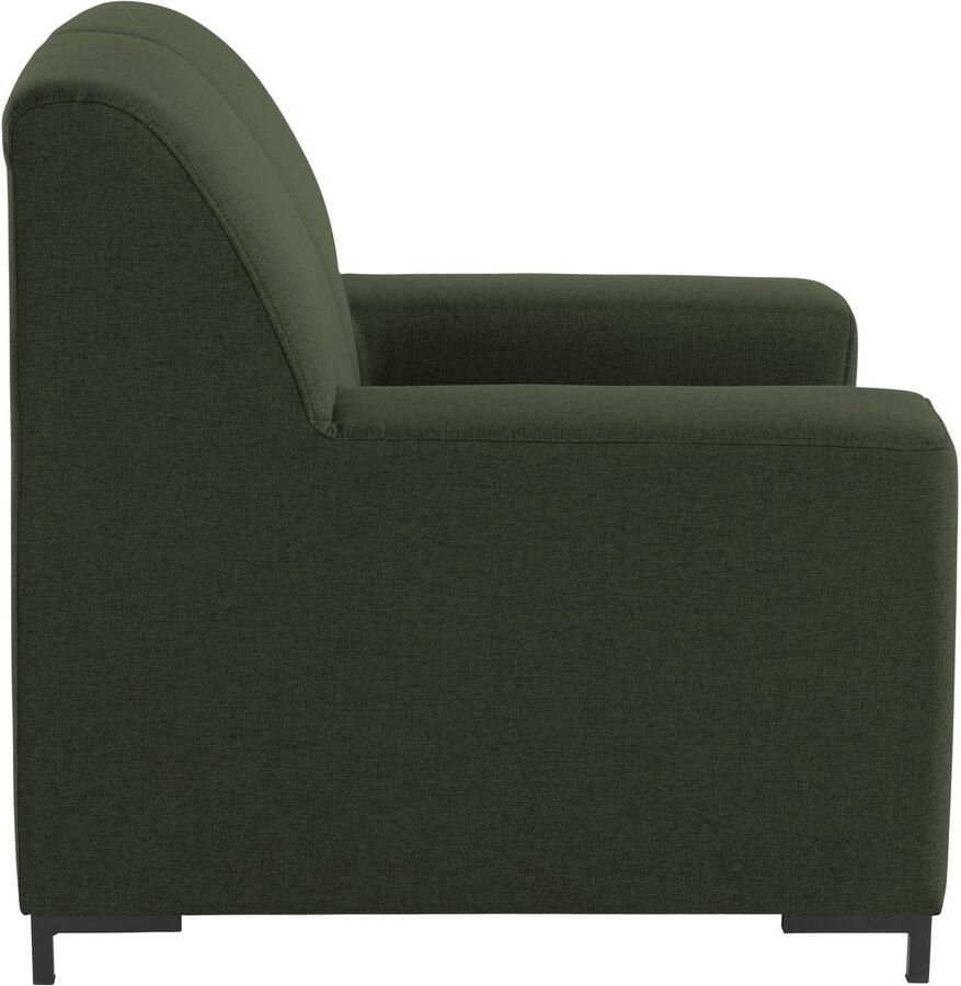 DOMO collection Fauteuil Ledas kubisch en comfortabel platte armleuningen elegante voet - Foto 2