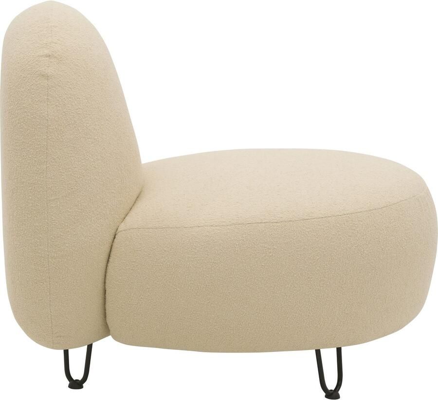 DOMO collection Fauteuil Poika ideaal voor terras tuin balkon Mooi gevormde outdoor-stoel bekleding van nepbont - Foto 3