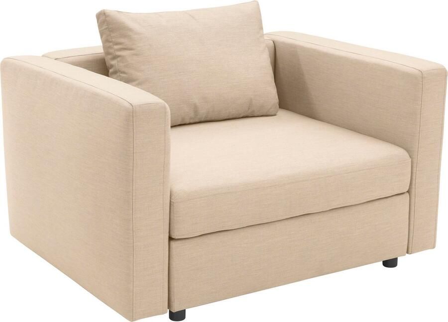 DOMO collection Fauteuil Solskin individueel uitbreidbaar voor tuin terras balkon Mooi gevormd met losse zit- en rugkussen speciaal voor buiten - Foto 2