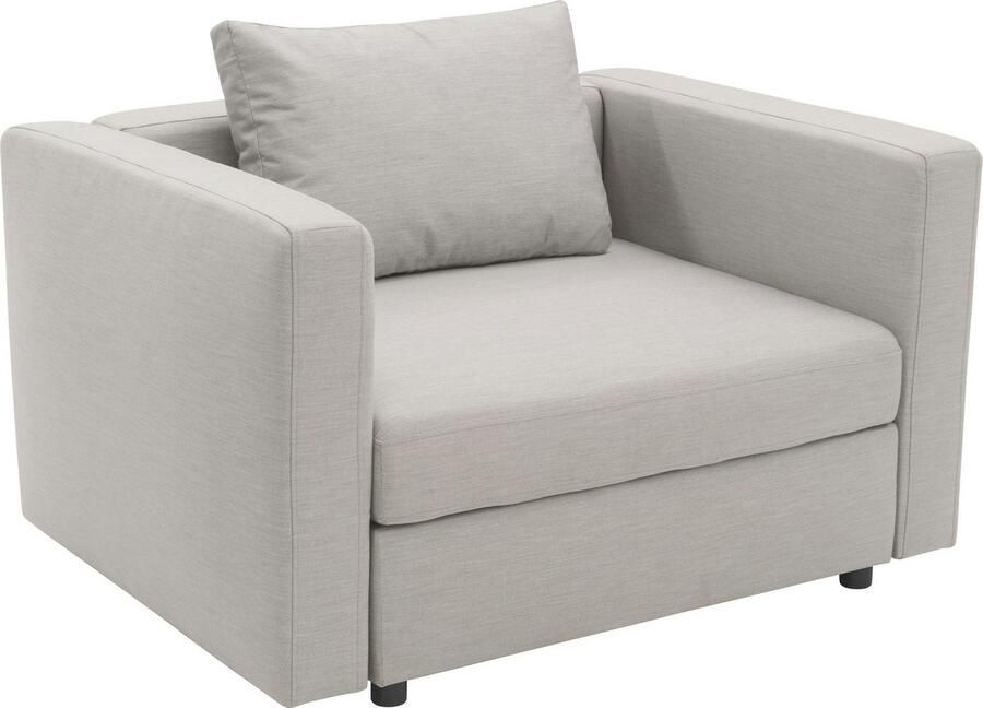 DOMO collection Fauteuil Solskin individueel uitbreidbaar voor tuin terras balkon Mooi gevormd met losse zit- en rugkussen speciaal voor buiten - Foto 2