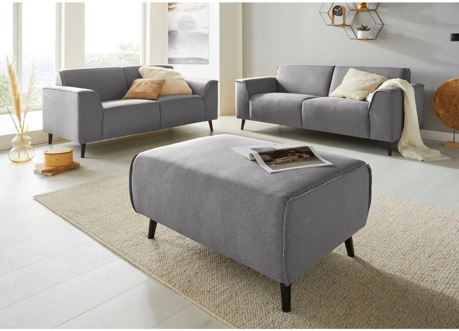 DOMO collection Hocker Amora met binnenvering - Foto 2