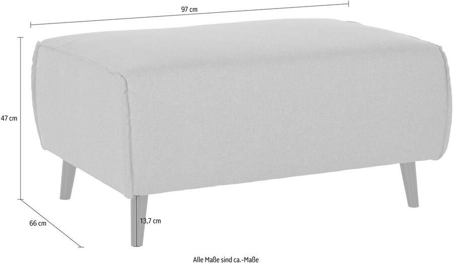 DOMO collection Hocker Amora met binnenvering - Foto 6