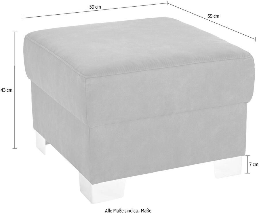 DOMO collection Hocker Anzio optioneel met veerkern - Foto 2